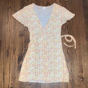 BP floral wrap dress
